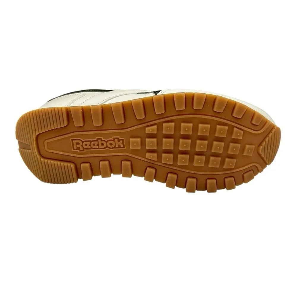 Reebok Harman Women’s Classic Style‎ Sneakers 8 White- Chalk-Green Cushioned